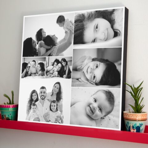 Quadro Família com 7 Fotos