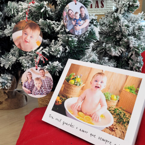 Kit de Natal – Quadro e 3 Bolinhas