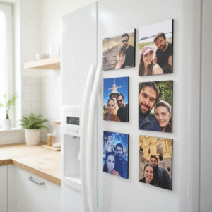 Imã de Madeira Retangular - Kit com 6 unidades